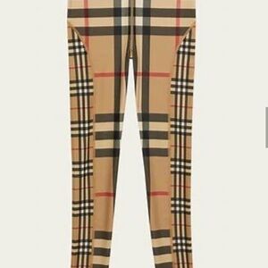 Burberry Archive Beige Checkered Leggings